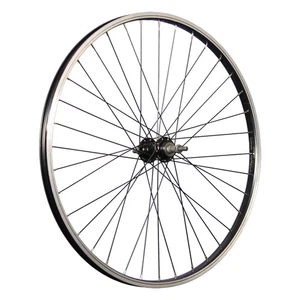 Laufrad 26 Zoll Fahrrad Hinterrad Aluminium Felge Schraubkranz Nabe 5-9 schwarz - Bild 1 von 9