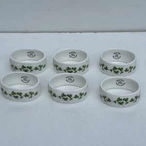 6 servilleteros vintage trébol ☘️ estilo porcelana de hueso / condesa hechos en Inglaterra - Imagen 1 de 7