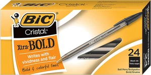 BIC Cristal Xtra Bold Ballpoint Pen, Bold Point (1.6Mm) for Vivid and Dramatic L - Picture 1 of 12