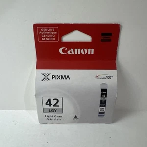 Oryginalny jasnoszary wkład atramentowy Canon CLI-42LGY do Pixma Pro 100 6391B002 NOWY - Zdjęcie 1 z 6