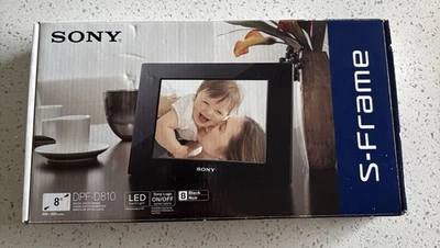 New! Sony S-Frame DPF-D810 LED Backlight 800 X 600 Pixels 8" Photo Display - Image 1 of 3