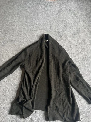Woman’s Large Neiman Marcus Cashmere Coverup Sweater Black with Holes See Pics - Image 1 of 4