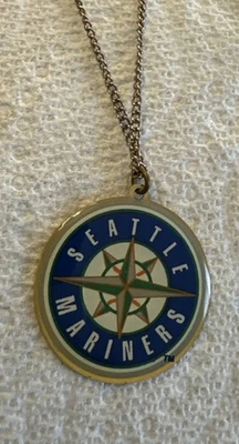 Vintage 1998 Seattle Mariners Chain Pendant Necklace MLB - Image 1 of 3