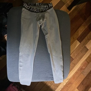 boys youth NIKE POWER dri-fit Gray running pants leggings size Small - Picture 1 of 6