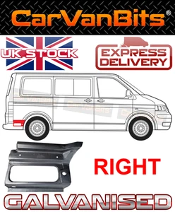 PARA VW TRANSPORTER T5 T6 03-21 DEBAJO DEL PARACHOQUES TRASERO ARCO DE RUEDA PANEL DE REPARACIÓN OS - Imagen 1 de 6