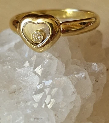 Chopard Happy Diamonds Herzring Gelbgold 750 - Bild 1 von 4