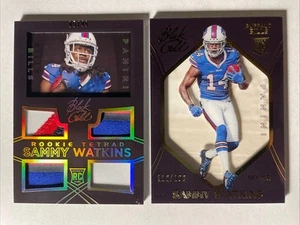 2014 Black Gold SAMMY WATKINS Rookie Tetrad Quad Patch/maglia/49 RC/199 BILLS - Foto 1 di 5