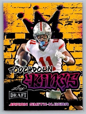 Jaxon Smith-Njigba - 2023 Leaf Draft Football #97 / Gold Rookie - Image 1 of 2