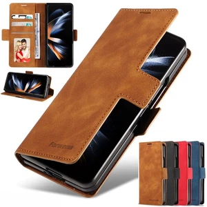 For Samsung Galaxy Z Fold7 6 5 4 3 Magnetic Case Leather Wallet Card Cover Stand - Picture 1 of 49