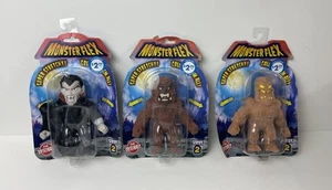 Monster Flex The Originals Series 2- Lot of 3 Figs- Vampire Mud Monster Bigfoot - Picture 1 of 21
