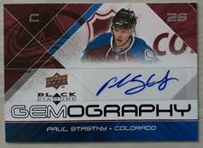 2008-09 UD BLACK DIAMOND GEMOGRAPHY PAUL STASTNY CAROLINA HURRICANES G-PS