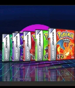 Pokemon Ruby, Sapphire, Leaf Green, Fired Red, Emerald Display Cases GBA (5 cs) - Picture 1 of 4
