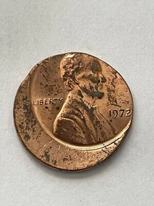 1972 Struck Off Center Lincoln Memorial One Cent Penny BU Red/Brown Uncirculated - Picture 1 of 4