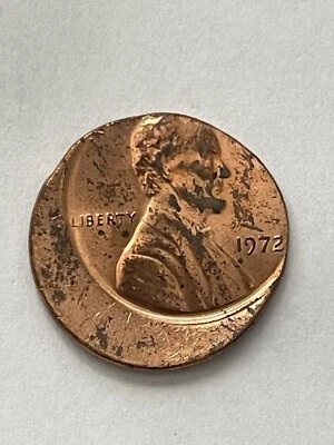 1972 Struck Off Center Lincoln Memorial One Cent Penny BU Red/Brown Uncirculated - Image 1 of 4