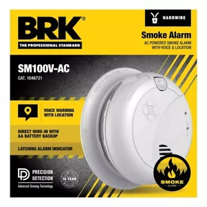 BRK Hardwire with Battery Backup SMI100-AC Ionization Smoke Alarm - Picture 1 of 1