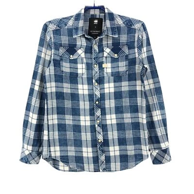 G-STAR Men's Landoh Long Sleeve Casual Flannel Shirt Size S - Image 1 of 4