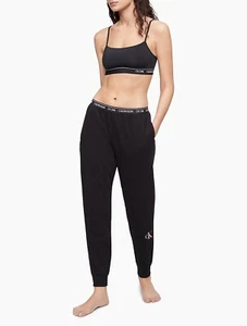 Calvin Klein Black One Glisten Joggers A1502 Womens Size M - Picture 1 of 2