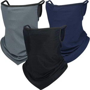 Polaina cuello pasamontañas con orejas bufanda pañuelos protección solar UV máscara facial - Imagen 1 de 17