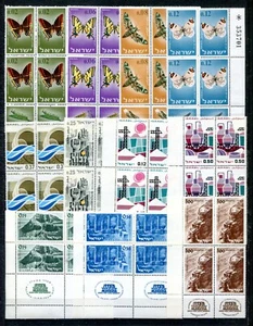Israel 1965 montado sin montar o nunca montado bloques de pestañas conjunto de año completo - Imagen 1 de 3