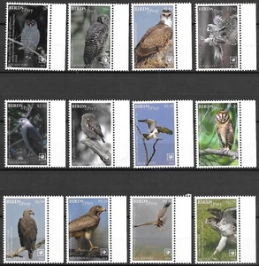 Niuafo'ou - 2018 montado ""Birds of Prey - ÁGUILAS Y BÚHOS"" ¡Juego completo de 12 estampillas! - Imagen 1 de 1
