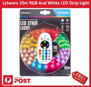New Lytworx 10m RGB And White LED Strip Lights Remote IP65 Waterproof Free Ship - Picture 1 of 1