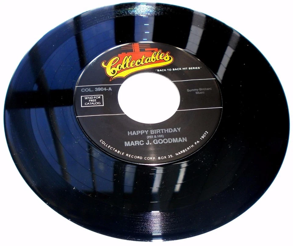 Marc J Goodman Happy Birthday / The Bride Cuts The Cake 45rpm New RE Unplayed NM - Image 1 of 1