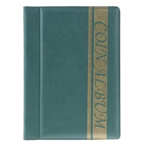 120 Grid Coin Book Coin Collection Bandwing Silver CoinCommemorative Album Green - Bild 1 von 1