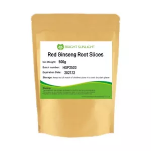 500g Red Ginseng Root Slices - RED PANAX - HIGH GRADE Root SLICES - Picture 1 of 4