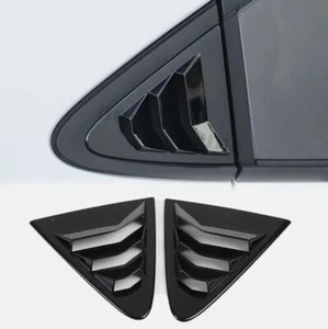 2Pc Glossy Black Side Vent Window Louver Cover Trim For Toyota Corolla 2020-2024 - Bild 1 von 6