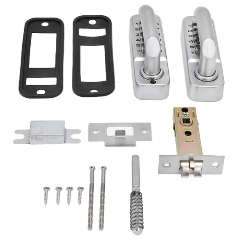 Lock Double Sided Handle Mechanical Combination Lock Wrought Iron Fence Door US Cover