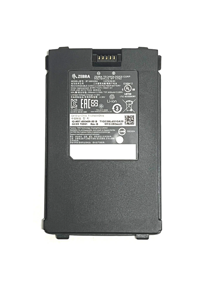 5pcs OEM Zebra TC21 TC26 Battery 3300mAH BT-000409-00 BTRY-TC2Y-1XMA1-01