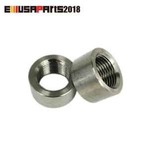 Pack of 2 O2 Oxygen Sensor Thread Nut Bung M18 X 1.5 Stainless Steel Universal - Picture 1 of 4