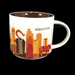 Tazza da caffè Starbucks Houston You Are Here Collector Series 2013 14 fl oz - Foto 1 di 10