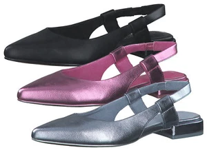 MARCO TOZZI Mujer Tacones De Gmk Talón Abierto Plano Encaje Metálico Óptica - Imagen 1 de 16