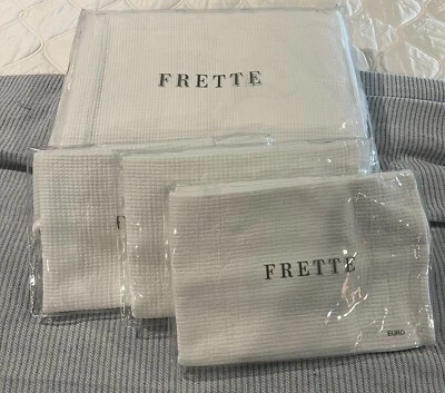 Colcha FRETTE KING COUNTRY 3 Euro Shams BRANCA PORTUGAL $1300 Conjunto - Imagem 1 de 4