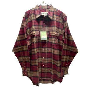 Field & Stream Flanellhemd Herren XL weinrot kariert schwere Baumwolle Oberteil neu mit Etikett - Bild 1 von 8