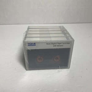 Tecmar 4MM Digital Tape Cartridge 8 Gigabyte Blank Tapes 5 Pack New Sealed READ - Picture 1 of 5