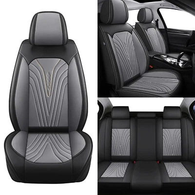 For Pontiac VIBE 2003-2010 Full Set Car 5-Seat Cover PU Leather Protector Pad - Image 1 of 4