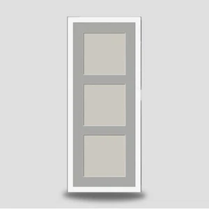 TRIPLE SQUARE PHOTO FRAME WHITE with THREE 4x4 LIGHT GREY PICTURE MOUNT MULTI AP - Picture 1 of 5