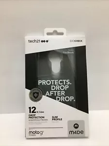 OEM Tech21 Evo Check Case For Motorola Moto G7 Power - Smokey/Black - Picture 1 of 4