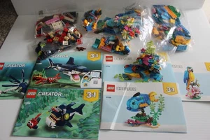 LEGO Creator 3 in 1 31088 und 31136 Exotische Papagei Tiefseekreaturen Neu ohne Karton - Bild 1 von 4