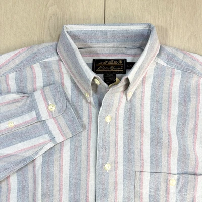 VTG Eddie Bauer Hong Kong Stripe Button Down Shirt Men’s S 100% Cotton NWT - Image 1 of 4