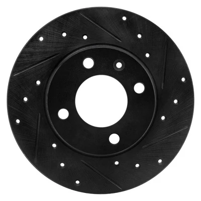 For Volkswagen Jetta 80-98 Brake Rotor DFC Premium Drilled & Slotted Front Foto 1 de 4