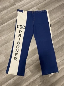VINTAGE CDC Prisoner Jeans Mens L Blue California Department Of Corrections 90s - Picture 1 of 7