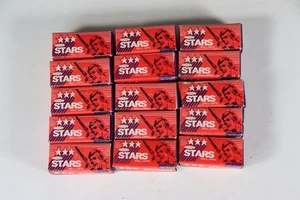 Lot of 15 Vintage Three Stars Roll Toy Ammo Boxes – 250 Shots per Pack – (c2) - Picture 1 of 2