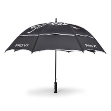 TITLEIST TOUR DOUBLE CANOPY UMBRELLA BLACK/WHITE