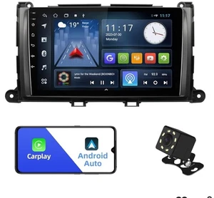 NEU Android 10 Doppel DIN Autoradio für Toyota Sienna 2011-2014 mit 9" Carplay - Bild 1 von 7