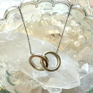 TIFFANY & Co. 1837 Interlocking Circles Necklace Sterling Silver SV925 No Box - Picture 1 of 24