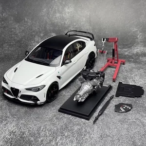 Motorhelix 1/18 ALFA ROMEO Giulia GTAm Metal Diecast Model Car Champion White - Picture 1 of 11