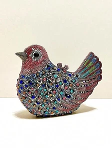 Luxus Kristall Vogel Abend Hochzeit Clutch Tasche - Mehrfarbig Strass Handtasche - Bild 1 von 9